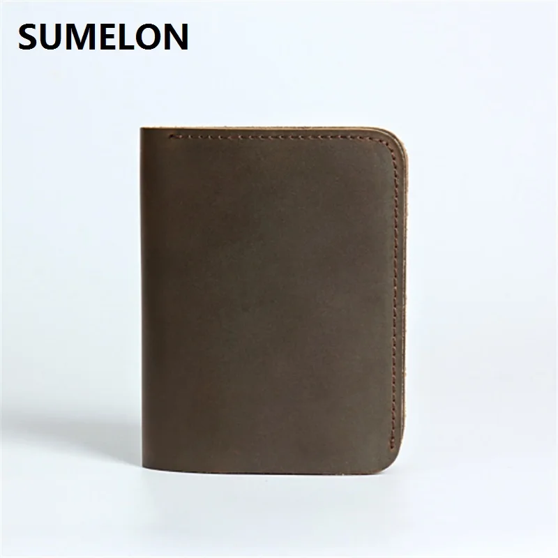 100% Genuine Leather Men Wallets Vertical Style Crazy Horse Cow Leather Newest Design Male Purse Card Holder Vintage small bag
100% Genuine Leather Men Wallets Vertical Style Crazy Horse Cow Leather Newest Design Male Purse Card Holder Vintage small bag