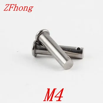 50pcs M4*10/12/16/20/25/30/35/40/45/50/55/60 stainless steel clevis Pin with head Flat head cylindrical pin with hole
50pcs M4*10/12/16/20/25/30/35/40/45/50/55/60 stainless steel clevis Pin with head Flat head cylindrical pin with hole