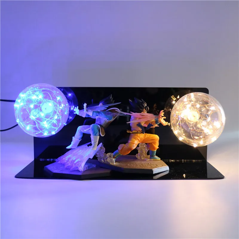 3d лампа DBZ Goku vs Vegeta светодиодная аниме Luminaria для детей малышей сделай сам
