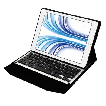 Wireless Bluetooth 3.0 Keyboard 10M Folding Folio Leather Case Cover Tablet Stand for iPad Pro 9.7" iPad Air Silver and Gold
Wireless Bluetooth 3.0 Keyboard 10M Folding Folio Leather Case Cover Tablet Stand for iPad Pro 9.7" iPad Air Silver and Gold
