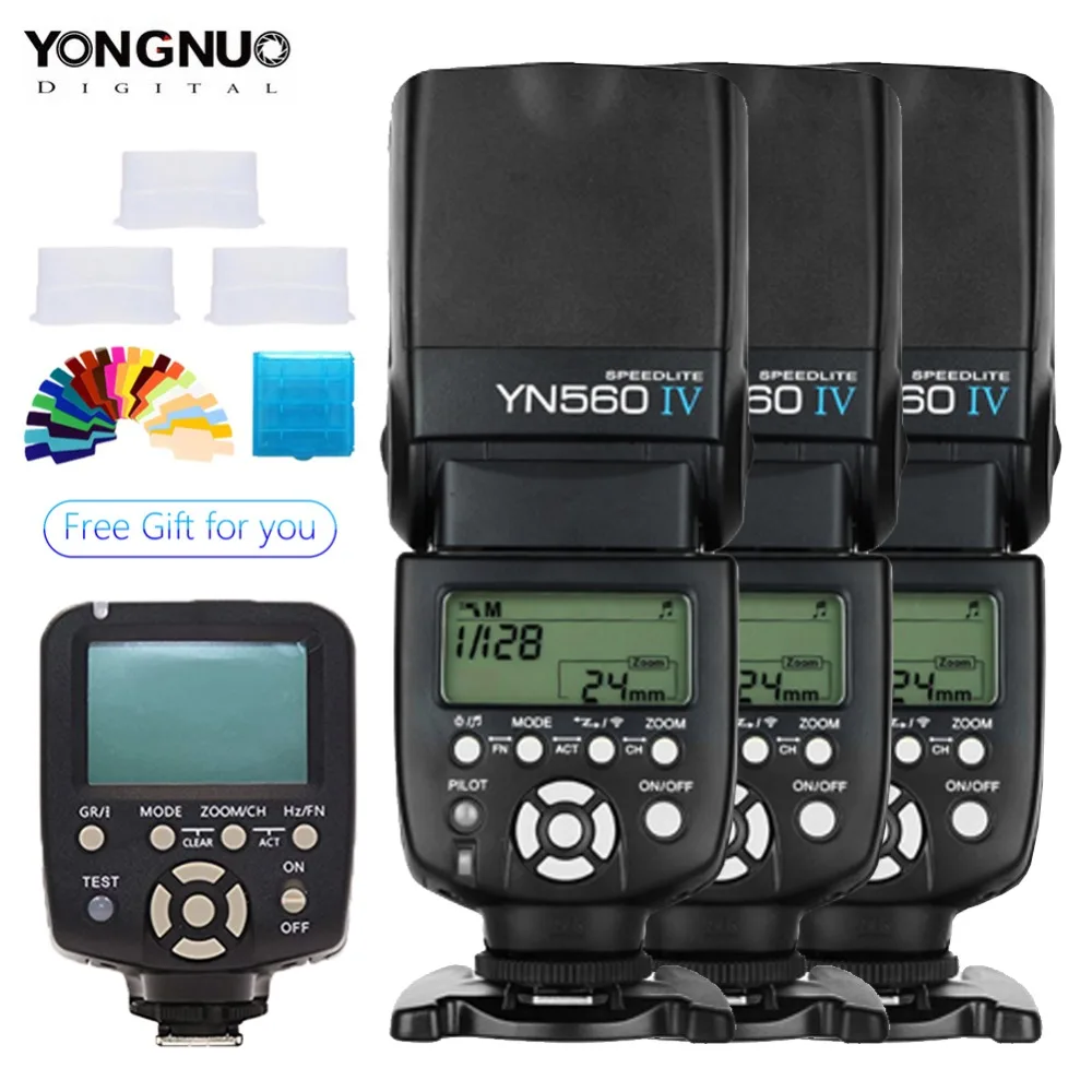 YONGNUO YN560IV YN-560 IV YN560-IV YN560 IV X 3+ YN-560 TX YN560TX For Nikon Canon DSLR Camera Master Speedlite Flash Controller
YONGNUO YN560IV YN-560 IV YN560-IV YN560 IV X 3+ YN-560 TX YN560TX For Nikon Canon DSLR Camera Master Speedlite Flash Controller