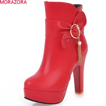 MORAZORA 2020 hot sale new arrive women boots black red zipper ladies autum boots platform super high ankle boots big size 32-43
MORAZORA 2020 hot sale new arrive women boots black red zipper ladies autum boots platform super high ankle boots big size 32-43