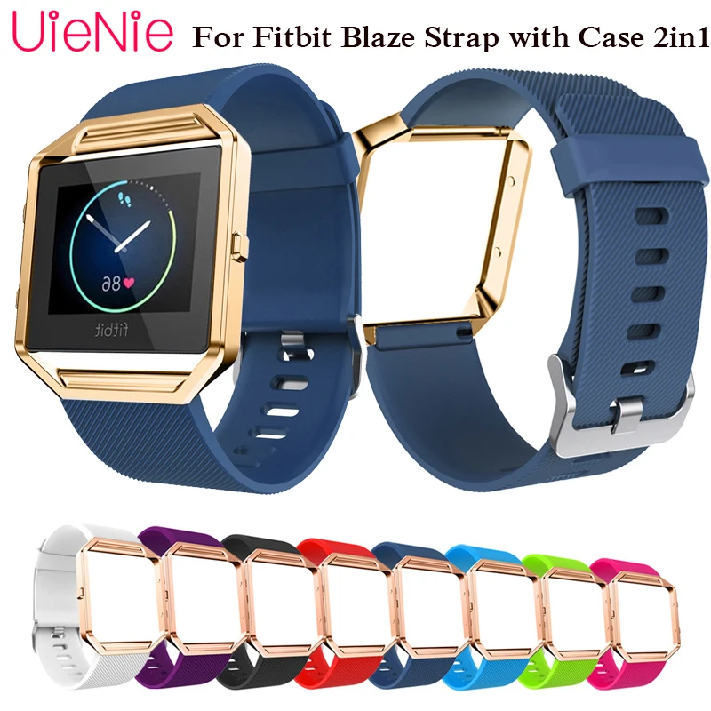 

For Fitbit Blaze Smart Watch Frontier/Classic Silicone Bracelet Watch Strap With Case 2in1 Watch Wristband For Fitbit Blaze