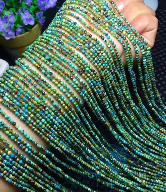 Teeny 2mm,3mm,4mm,genuine turquoise gemstone round faceted loose beads full strand 16"
Teeny 2mm,3mm,4mm,genuine turquoise gemstone round faceted loose beads full strand 16"