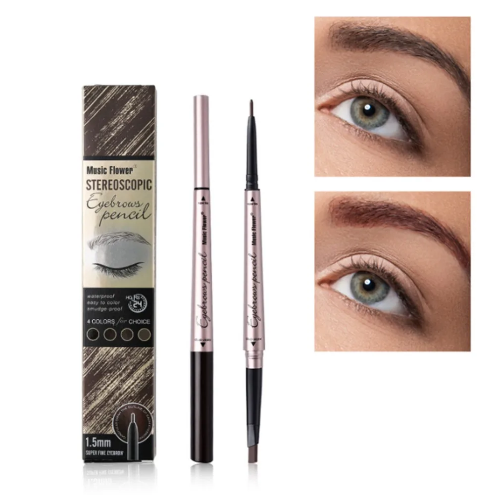 Music Flower Double-end Eyebrow Pencil 24H Long-Lasting Natural Coffee Black Eye Brow Pen Eyebrow Enhancer Cosmetics #278600
Music Flower Double-end Eyebrow Pencil 24H Long-Lasting Natural Coffee Black Eye Brow Pen Eyebrow Enhancer Cosmetics #278600