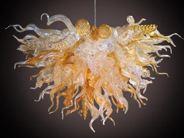 Custom Made Blown Glass Chihuly Style Chandelier Light Home Decorative LED Light
Custom Made Blown Glass Chihuly Style Chandelier Light Home Decorative LED Light