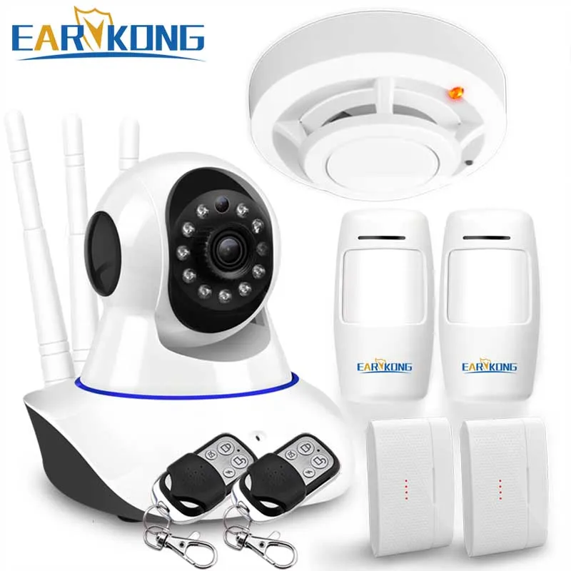 WAN & Wifi Camera 720P , IP Camera Compatible with 433MHz Detector, Wifi System alarm, door open sensor, motion sensor alarm
WAN & Wifi Camera 720P , IP Camera Compatible with 433MHz Detector, Wifi System alarm, door open sensor, motion sensor alarm