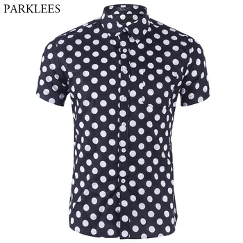 Mens Summer Plus Size Short Sleeve Shirt 2018 New Fashion Small Polka Dot Print Casual Dress Shirts Camisa Social Masculina 2XL
Mens Summer Plus Size Short Sleeve Shirt 2018 New Fashion Small Polka Dot Print Casual Dress Shirts Camisa Social Masculina 2XL