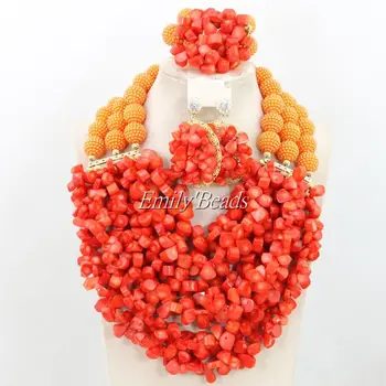 Nigerian African Wedding Beads Jewelry Set Big Coral Beads Jewelry Set Bridal Necklace Bracelet Earring Free Shipping CJ435
Nigerian African Wedding Beads Jewelry Set Big Coral Beads Jewelry Set Bridal Necklace Bracelet Earring Free Shipping CJ435