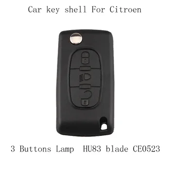 15pcs/lot 3 Buttons Lamp Key Shell For Citroen C4 C5 C6 C8 Xsara Picasso Replacement Remote Car Key Case Cover HU83 blade CE0523
15pcs/lot 3 Buttons Lamp Key Shell For Citroen C4 C5 C6 C8 Xsara Picasso Replacement Remote Car Key Case Cover HU83 blade CE0523