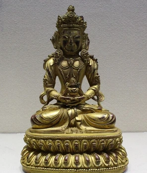 wholesale factory 8" Tibet Buddhism Bronze Gilt 24K Amitayus Longevity God Goddess Buddha
wholesale factory 8" Tibet Buddhism Bronze Gilt 24K Amitayus Longevity God Goddess Buddha