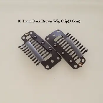 10 Pieces Dark Brown Color Korea Imported High Quality Stainless Steel Wig Clip Straight Teeth 3.8cm Length 
10 Pieces Dark Brown Color Korea Imported High Quality Stainless Steel Wig Clip Straight Teeth 3.8cm Length