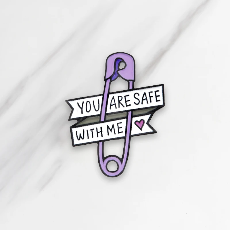 Paper Clip Enamel Brooch YOU ARE SAFE WITH ME Pin Denim Clothes cap bag Button Badge Cartoon Jewelry Gift for girl kids
Paper Clip Enamel Brooch YOU ARE SAFE WITH ME Pin Denim Clothes cap bag Button Badge Cartoon Jewelry Gift for girl kids
