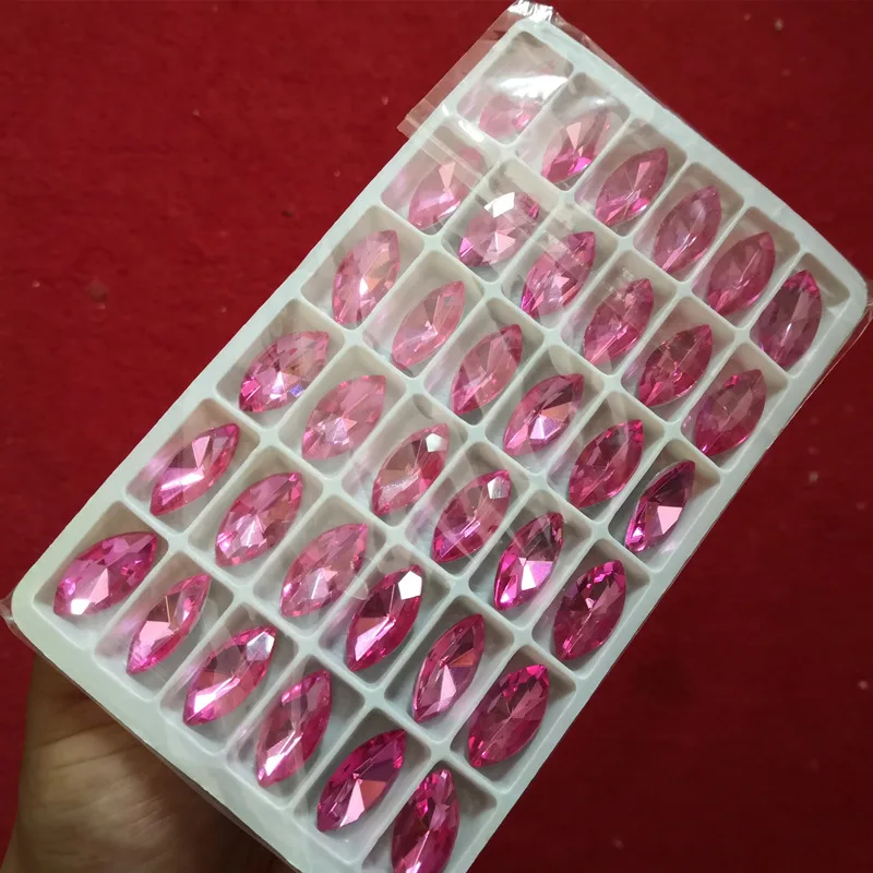 TopStone Dark Rose Color Navette Fancy Stone Point Back Horse Eye Glass Crystals 3x6mm,5x10mm,7x15mm,9x18mm,13x27mm,17x32mm
TopStone Dark Rose Color Navette Fancy Stone Point Back Horse Eye Glass Crystals 3x6mm,5x10mm,7x15mm,9x18mm,13x27mm,17x32mm