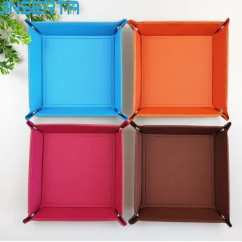 JINSERTA Dice PU Leather Valet Trinket Folding Tray Collapsible Phone Key Wallet Coin Desktop Storage Sundries Box Bins
JINSERTA Dice PU Leather Valet Trinket Folding Tray Collapsible Phone Key Wallet Coin Desktop Storage Sundries Box Bins