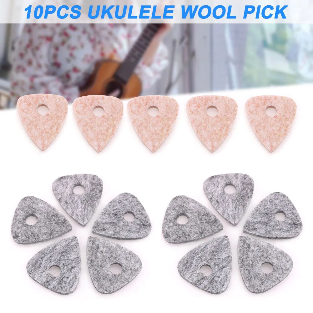 10pcs/set Ukulele Wool Picks Non-slip Portable With Hole for Mandolin Guitar Plectrum Stringed Instruments Ukulele Wool Picks
10pcs/set Ukulele Wool Picks Non-slip Portable With Hole for Mandolin Guitar Plectrum Stringed Instruments Ukulele Wool Picks