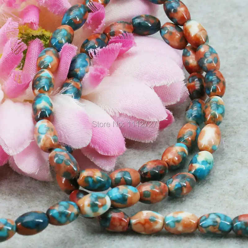 Hot Multicolor Rice Bucket Loose DIY Beads Semi-precious Riverstone Rain Flower Rainbow Stones Girls Jewelry making Design 6X8mm
Hot Multicolor Rice Bucket Loose DIY Beads Semi-precious Riverstone Rain Flower Rainbow Stones Girls Jewelry making Design 6X8mm