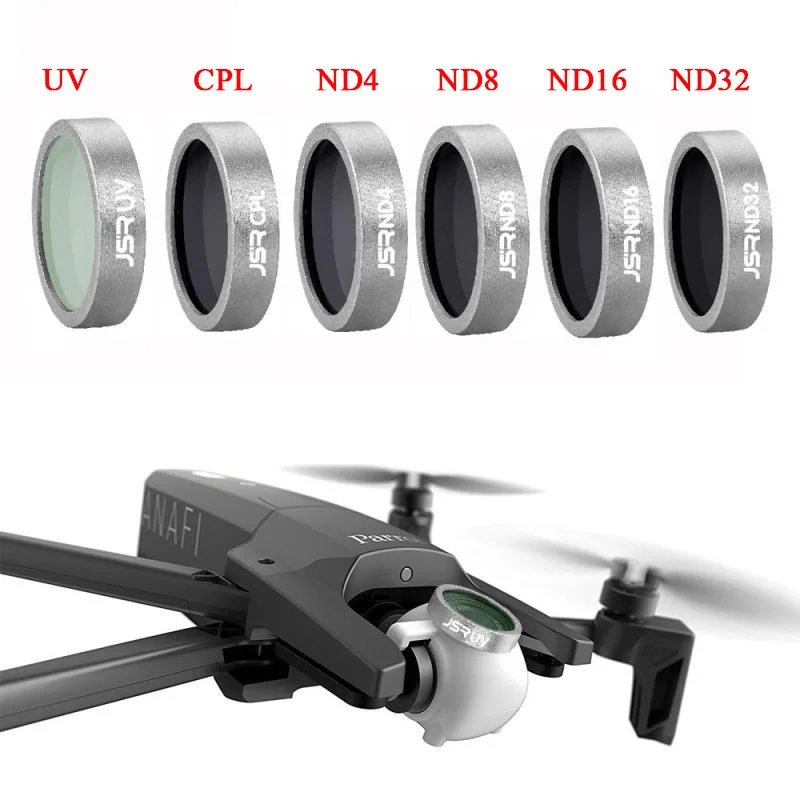 Optional Camera Lens Filter UV CPL ND4 ND8 ND16 ND32 Lens Filter For Parrot ANAFI Drone Gimbal Camera Lens Accessories
Optional Camera Lens Filter UV CPL ND4 ND8 ND16 ND32 Lens Filter For Parrot ANAFI Drone Gimbal Camera Lens Accessories