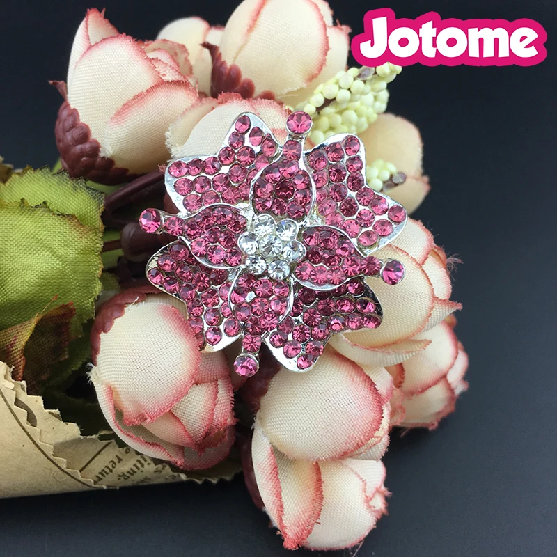 100pcs/lot 30mm Fashion New Design PIink Crystal Rhinestone Flower flat back/brooch pin for Wedding invitation
100pcs/lot 30mm Fashion New Design PIink Crystal Rhinestone Flower flat back/brooch pin for Wedding invitation