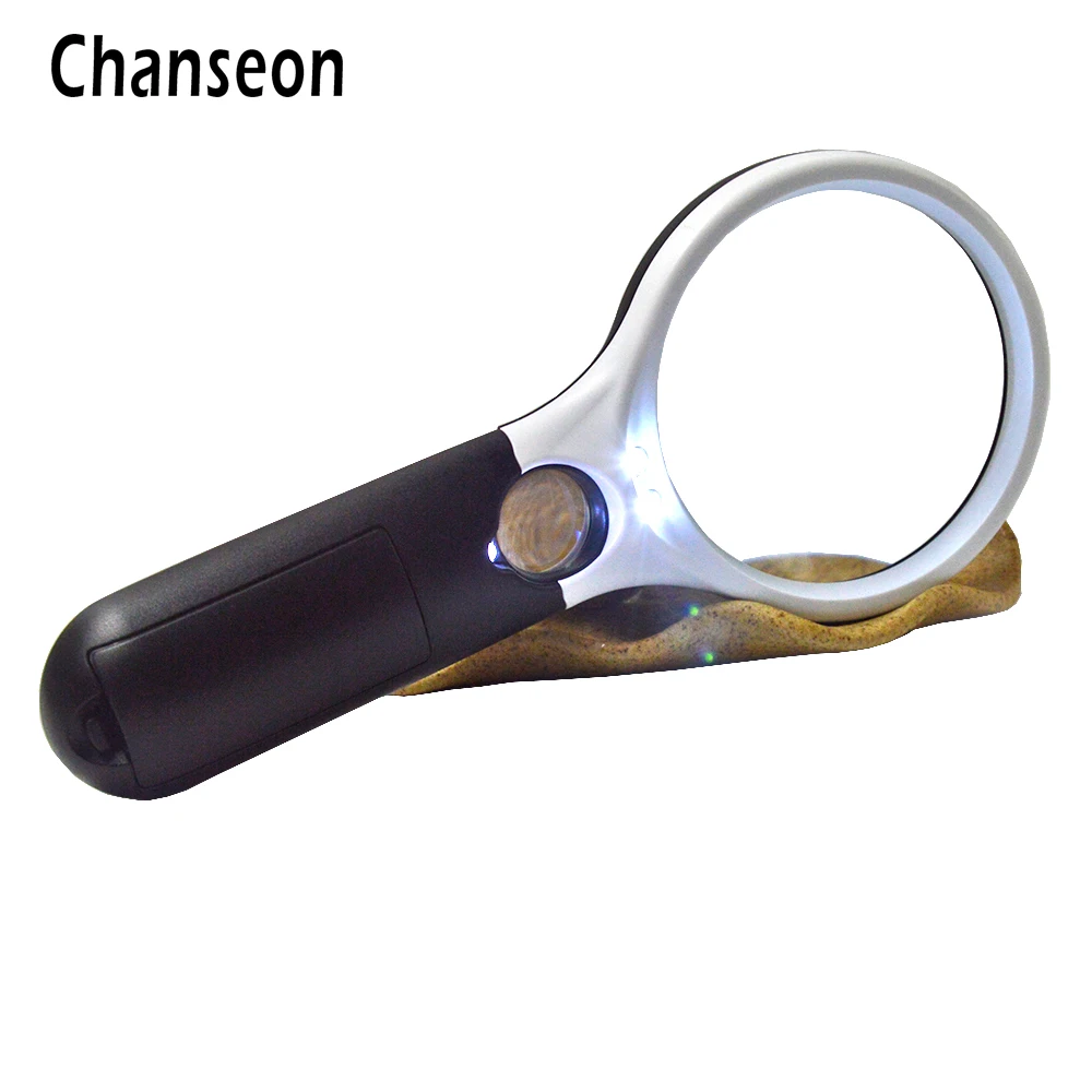 Chanseon 45X 3X ручное увеличительное стекло для чтения с 3 искусственными элементами ручная Лупа
Chanseon 45X 3X ручное увеличительное стекло для чтения с 3 искусственными элементами ручная Лупа