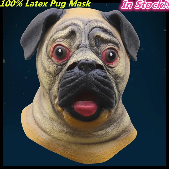 2016 NEW!!! Free shipping Funny Cosplay Pug Dog Mask Head Halloween Costume Theater Prop Novelty Latex Rubber Party Pug Mask
2016 NEW!!! Free shipping Funny Cosplay Pug Dog Mask Head Halloween Costume Theater Prop Novelty Latex Rubber Party Pug Mask