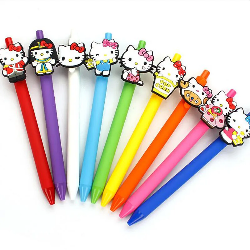 24pcs/lot Kawaii Cartoon KT cat gel pen 0.5mm Black Pen Kid Gift Papelaria Stationery Office & School Supplies WJ0368
24pcs/lot Kawaii Cartoon KT cat gel pen 0.5mm Black Pen Kid Gift Papelaria Stationery Office & School Supplies WJ0368