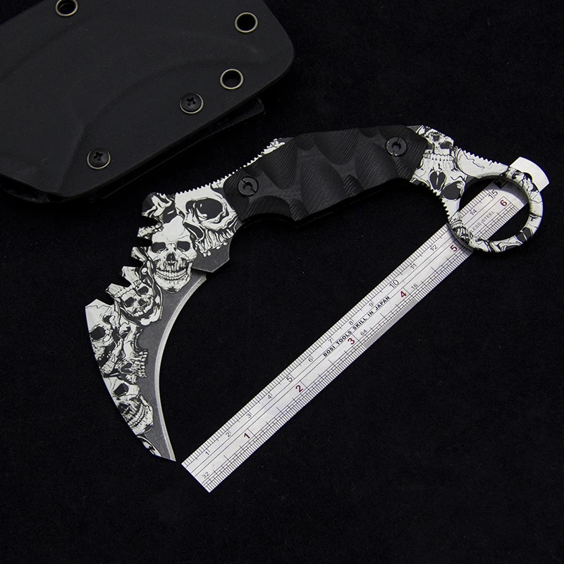 CS GO The One Karambit Knife Full Tang AUS-8 Steel Survival Jungle Knife Rescue Knives Camping Knives Self Defense Hunting Tools
CS GO The One Karambit Knife Full Tang AUS-8 Steel Survival Jungle Knife Rescue Knives Camping Knives Self Defense Hunting Tools