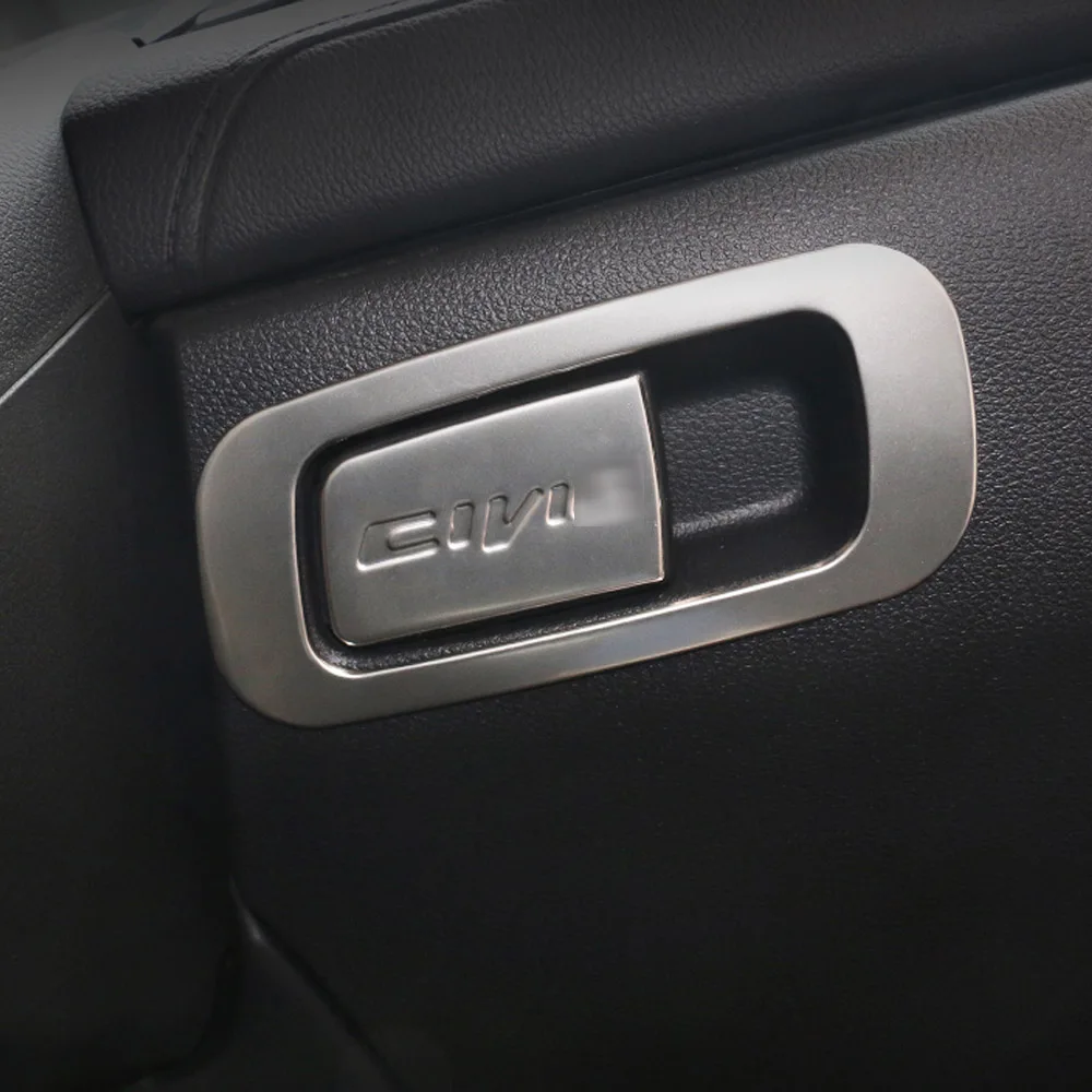 Car styling for Honda CIVIC 2016 2017 2018 2019 Car glove box compartment handle trim moulding stickers decoration Accessories
Car styling for Honda CIVIC 2016 2017 2018 2019 Car glove box compartment handle trim moulding stickers decoration Accessories