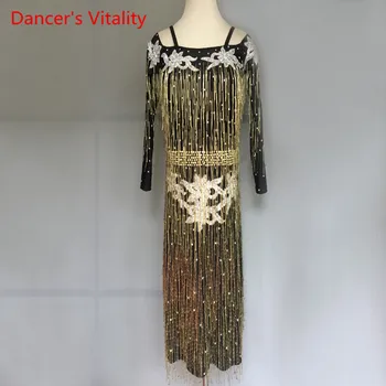Professional Latin Dress Luxury High-end Tassel Diamonds Latin Dance Dress Women Girls Latin Dance Stage Performance Costumes
Professional Latin Dress Luxury High-end Tassel Diamonds Latin Dance Dress Women Girls Latin Dance Stage Performance Costumes