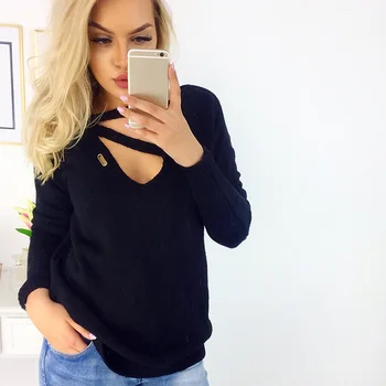 New Women Loose Sweater Autumn Winter Knitted Sweaters Women Pullovers Jumper V-Neck Long Sleeves Female Sweaters Femme Tops
New Women Loose Sweater Autumn Winter Knitted Sweaters Women Pullovers Jumper V-Neck Long Sleeves Female Sweaters Femme Tops