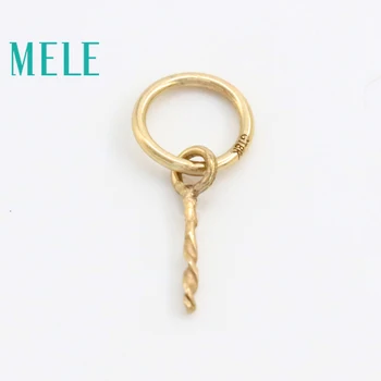MELE real 18K gold Pendant clasp,10mm long and 0.078g weght for jewelry making,jewelry accessories DIY
MELE real 18K gold Pendant clasp,10mm long and 0.078g weght for jewelry making,jewelry accessories DIY