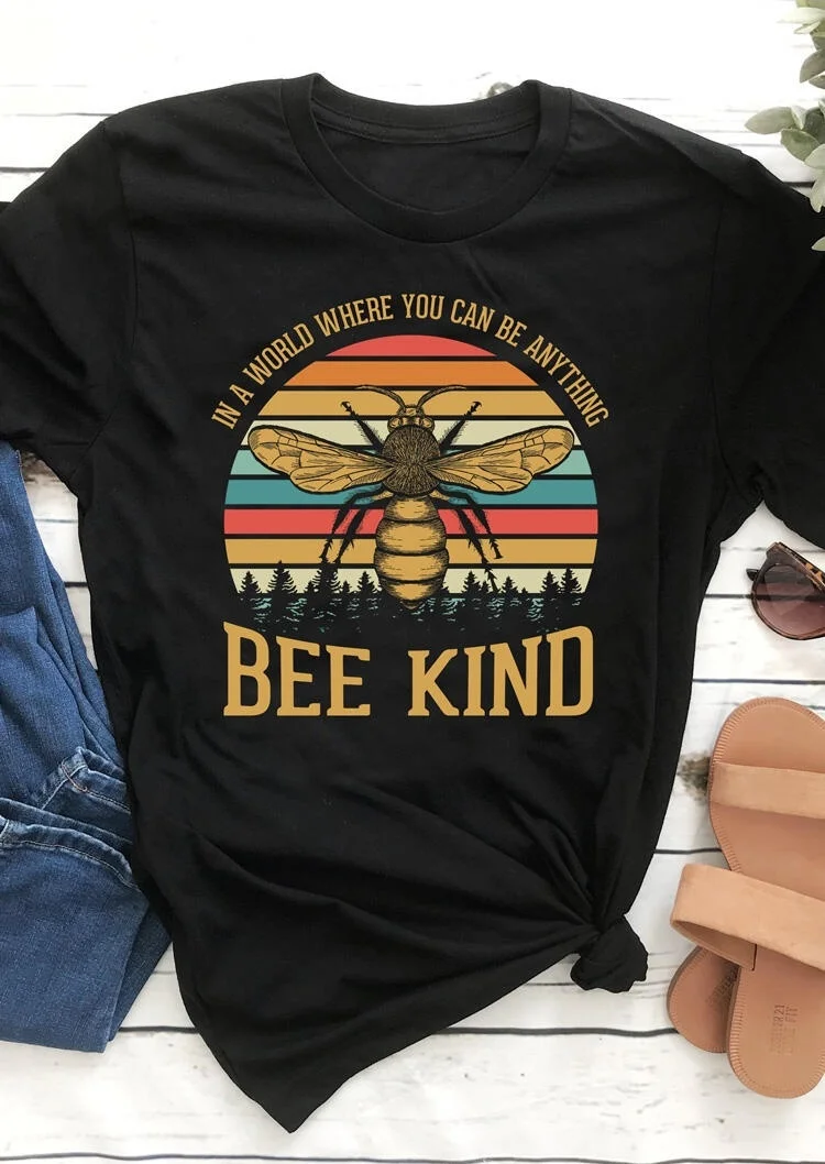 kuakuayu HJN In A World Where You Can Be Anything Bee Kind Print T Shirt Women Graphic Tees Short Sleeve Summer Cute T-shirts
kuakuayu HJN In A World Where You Can Be Anything Bee Kind Print T Shirt Women Graphic Tees Short Sleeve Summer Cute T-shirts