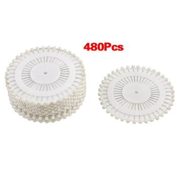 480 pcs Pins Straight Pins Round Head Pins for Couture Wedding Decoration DIY Crafts - White
480 pcs Pins Straight Pins Round Head Pins for Couture Wedding Decoration DIY Crafts - White