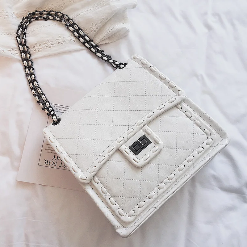 BENVICHED Autumn small bag 2019 new Korean version slanting single shoulder diamond fashion simple chain small square bag c157
BENVICHED Autumn small bag 2019 new Korean version slanting single shoulder diamond fashion simple chain small square bag c157
