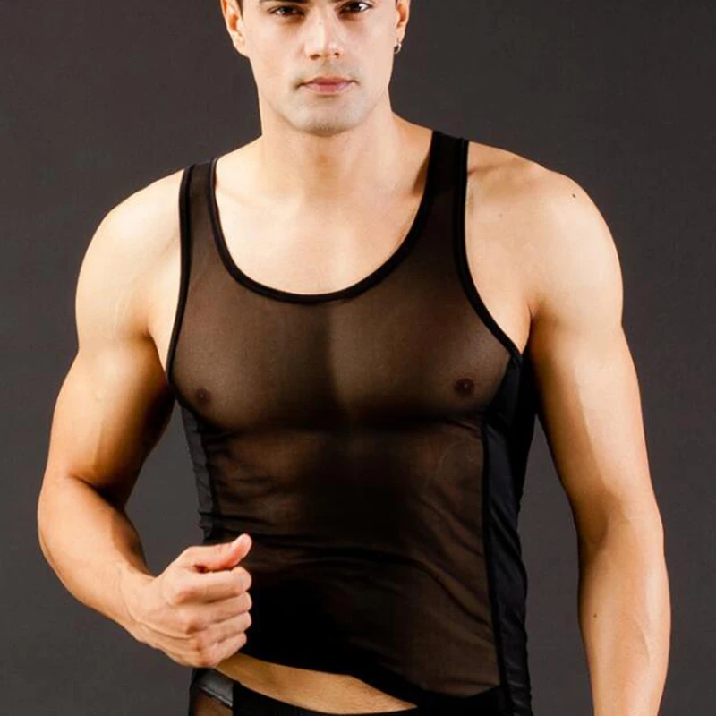 Undershirts Tank Tops Men Sexy Lace Shapers Men Tanks Gay Underwear Gauze Undershirts Sheer See Through Fashion Mesh Summer
Undershirts Tank Tops Men Sexy Lace Shapers Men Tanks Gay Underwear Gauze Undershirts Sheer See Through Fashion Mesh Summer