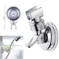 

Silver Shower Head Holder Bathroom Wall Mount Suction Bracket Suction Cup Shower Holder Bathroom Accessory