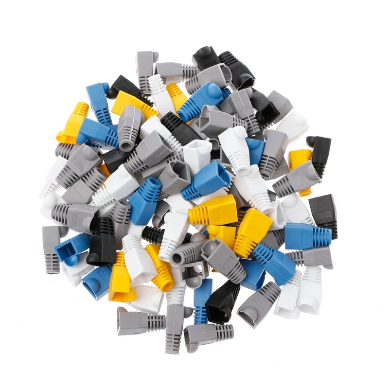 100Pcs Multi-color RJ45 Connector Relief Boot Caps Network Cable Plug Cap Cover Network Jack Plug For Cat5 Cat6 Cable
100Pcs Multi-color RJ45 Connector Relief Boot Caps Network Cable Plug Cap Cover Network Jack Plug For Cat5 Cat6 Cable