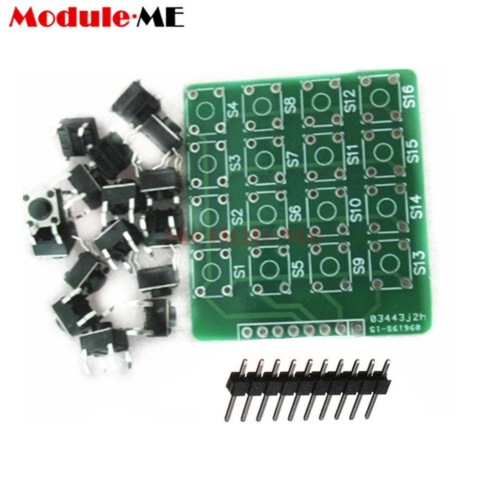 4x4 4*4 Matrix Keypad Keyboard module 16 Botton mcu For Arduino DIY KIT Diy Electronic
4x4 4*4 Matrix Keypad Keyboard module 16 Botton mcu For Arduino DIY KIT Diy Electronic