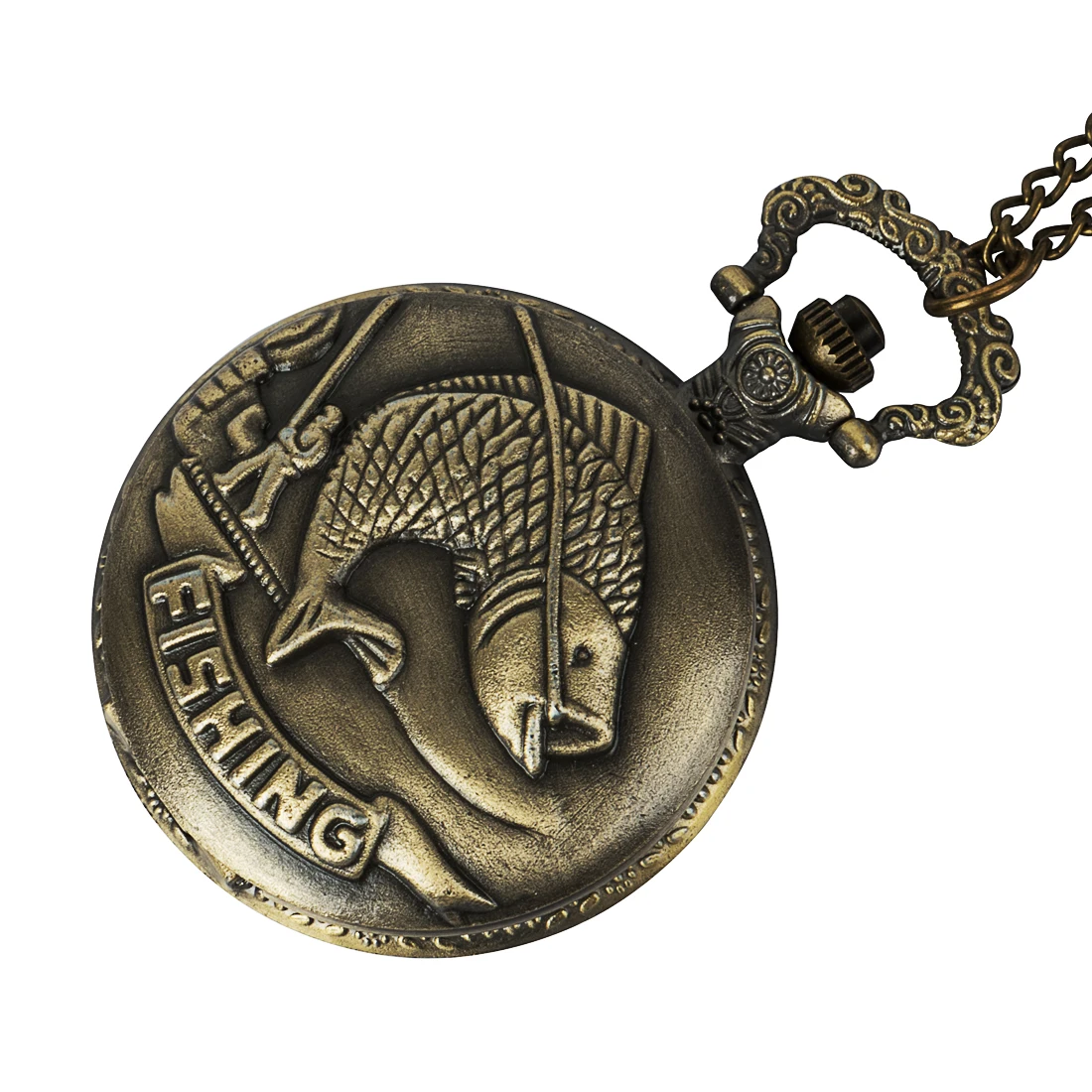 Unique Bronze Fishing Sculpture Pocket Watch for Men Women Necklace Fob Chain Steampunk Clock Quartz Retro Pocket Watches Gifts
Unique Bronze Fishing Sculpture Pocket Watch for Men Women Necklace Fob Chain Steampunk Clock Quartz Retro Pocket Watches Gifts
