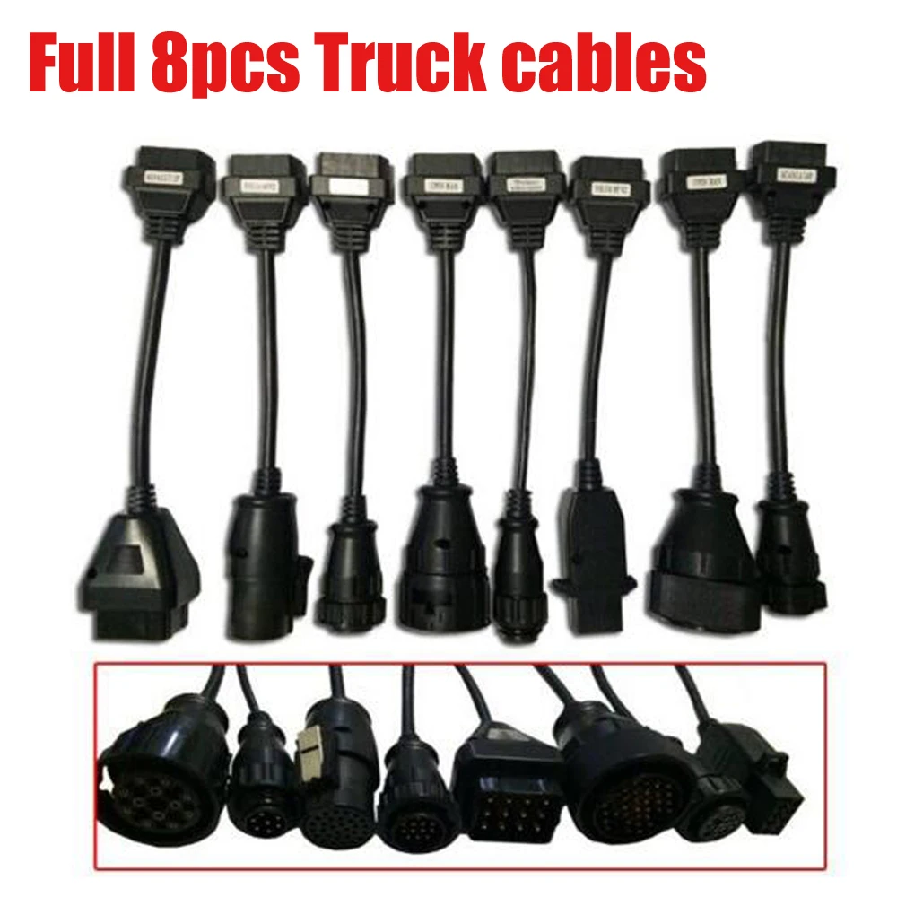High Quality Full set 8 truck leads cables for delphis autocome TCS cdp pro for vd ds150e cdp wow snooper Free Shipping
High Quality Full set 8 truck leads cables for delphis autocome TCS cdp pro for vd ds150e cdp wow snooper Free Shipping