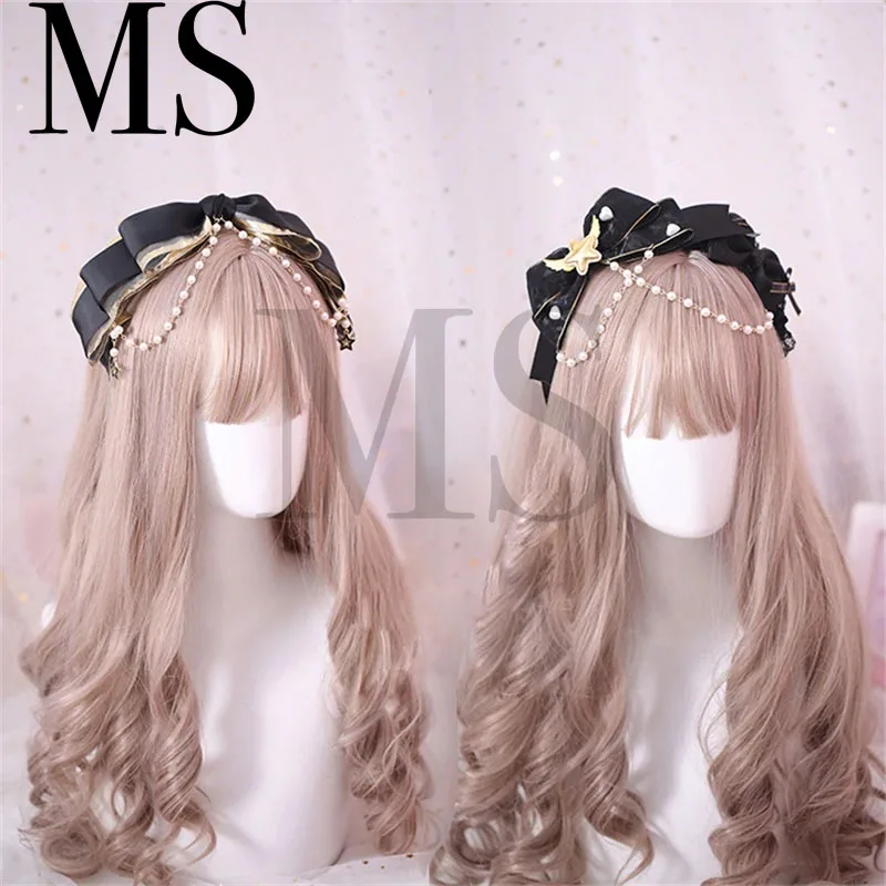 Dark Black Gothic Lolita Lace Trim KC Headband Pearls Bow Handwork Hair Accessories Headwear Women's Headdress Retro Hair Band
Dark Black Gothic Lolita Lace Trim KC Headband Pearls Bow Handwork Hair Accessories Headwear Women's Headdress Retro Hair Band