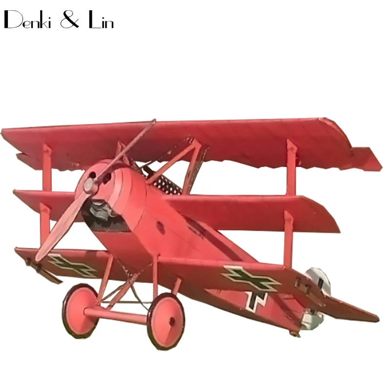 1:33 DIY 3D Fokker Dr.I 1918 Type Three Wing Plane Aircraft DIY Paper Model Assemble Denki & Lin Puzzle Game DIY Kids Toy
1:33 DIY 3D Fokker Dr.I 1918 Type Three Wing Plane Aircraft DIY Paper Model Assemble Denki & Lin Puzzle Game DIY Kids Toy