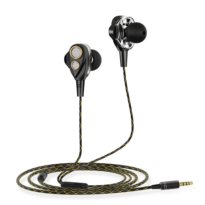 Riotcats Double ring 6D surround cable earphone Four-horn high heavy bass cable headset for phones mp3
Riotcats Double ring 6D surround cable earphone Four-horn high heavy bass cable headset for phones mp3