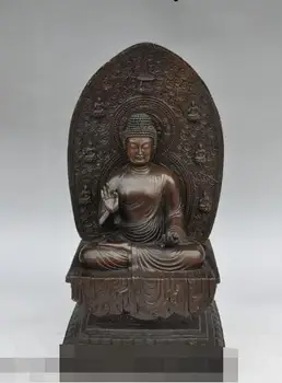 S00229 17"tibet buddhism fane bronze Joss sakyamuni Shakyamuni Tathagata buddha statue
S00229 17"tibet buddhism fane bronze Joss sakyamuni Shakyamuni Tathagata buddha statue