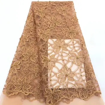 2019 Latest French Lace Fabric High Quality African beads Lace For Wedding Dress Nigerian Tulle Lace Fabric Material 5yards/lot
2019 Latest French Lace Fabric High Quality African beads Lace For Wedding Dress Nigerian Tulle Lace Fabric Material 5yards/lot
