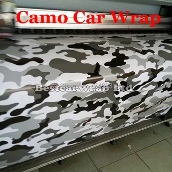 Premium White/ Black Grey Arctic Camouflage Vinyl Car Wrapping With Air Rlease Camo Wraps Car Styling Covers 1.52 x 30m/Roll
Premium White/ Black Grey Arctic Camouflage Vinyl Car Wrapping With Air Rlease Camo Wraps Car Styling Covers 1.52 x 30m/Roll