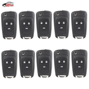 KEYECU 10 Pcs/lot New Replacement Shell Flip Folding Remote Key Case for Opel Vauxhall Insignia Astra 3 Button HU100 Uncut Blade
KEYECU 10 Pcs/lot New Replacement Shell Flip Folding Remote Key Case for Opel Vauxhall Insignia Astra 3 Button HU100 Uncut Blade
