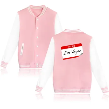 New Fashion Brand Promote To Be Vegan Baseball Uniform Pink Hoodie Powered By Plants Mens Casual Clothes Hip Hop Jacket 3xl
New Fashion Brand Promote To Be Vegan Baseball Uniform Pink Hoodie Powered By Plants Mens Casual Clothes Hip Hop Jacket 3xl