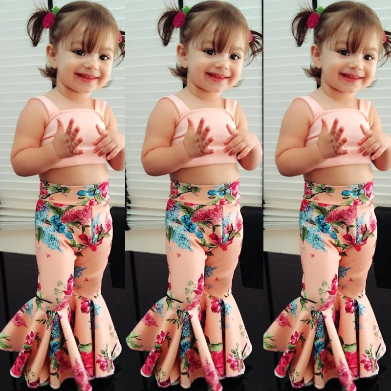 baby girl bell bottom pants