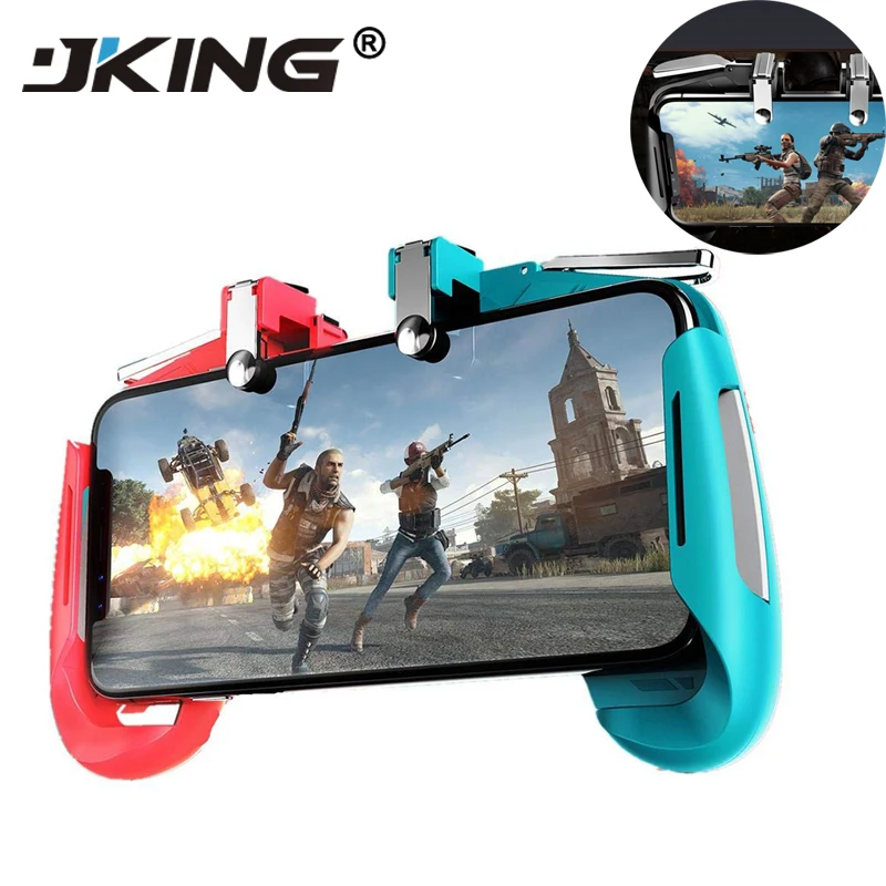 JKING Mobile Game Controller L1R1 Trigger Gamepad Smart Phone Gaming Joystick Button Shooter Stretchable For IOS Android Phone
JKING Mobile Game Controller L1R1 Trigger Gamepad Smart Phone Gaming Joystick Button Shooter Stretchable For IOS Android Phone